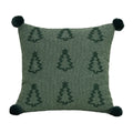 Axyaa Christmas Velvet Embroidered Cushion Cover for Festive Home Decor