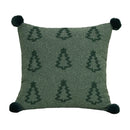 Axyaa Christmas Velvet Embroidered Cushion Cover for Festive Home Decor
