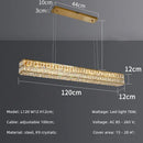 Axyaa Luxury Crystal LED Pendant Lights - Modern Steel Suspend Lamp Fixtures