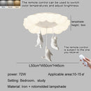 Axyaa Bubble Cloud Bear Ceiling Lamp: French Cream Style for Master Bedrooms & Kids Rooms