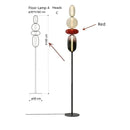 Axyaa Candy Style Glass LED Floor Lamp Table for Bedroom, Living Room