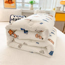 Axyaa Cartoon Print Comforter: Soft All-Season Quilt for Adults & Kids