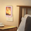 Axyaa LED Mini Painting Night Light Plug-In Lamp for Bedside, Baby Feeding & Living Room