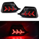Axyaa Car Rear Bumper Reflector Lights for Honda Civic Hatchback TYPE R Running Brake LED