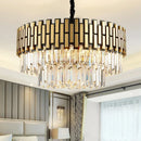 Axyaa Luxury Crystal Ceiling Chandelier Pendant Light for Living Room Kitchen Island