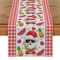 Axyaa Christmas Santa Table Runner for Home Dining Decor