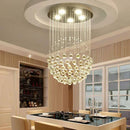 Axyaa Large LED Crystal Chandeliers for Modern Living Room & Hotel Interior