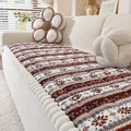 Axyaa Winter Plush Sofa Cover: Thick Anti-Slip Decorative Universal Towel