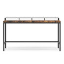 Axyaa Retro Brown Long Narrow Console Entryway Table - 70.9 Inch