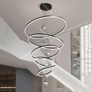 Axyaa Modern Stair Chandelier Pendant Light for Living Room - LED Indoor Ceiling Lamp