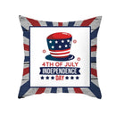 Axyaa LOVE USA Patriotic Letters Decorative Cushion Cover - Cartoon Style Home Decor Pillowcase