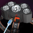 Axya Waterproof 5 LED Rechargeable Headlamp for Outdoor Sports