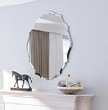 Axyaa Beveled Edge Frameless Wall Mirror for Home Decor - HD Art Design