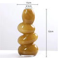 Axyaa Geometric Glass Vase for Flower Arrangement and Home Decoration