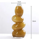 Axyaa Geometric Glass Vase for Flower Arrangement and Home Decoration