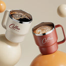 Axyaa Double Wall Stainless Steel Insulated Coffee Cup with Handle