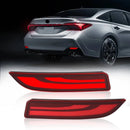 Axyaa LED Rear Bumper Reflector Lights for Toyota Avalon 2019-2022 Dynamic Turn Signal