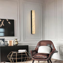 Natural Marble Wall Lamp Vila by Axyaa: Luxury Copper Wall Light for Living Room, Bedroom & Hallway
