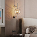 Modern Nordic Minimalist Iron Glass Ball Wall Lamp for Hotel Bedside, Axyaa Gold Design Led Wall Light