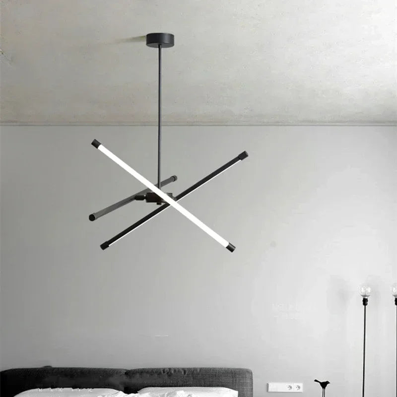 Nordic Iron LED Chandelier for Modern Minimalist Living Room, Bedroom - Axyaa