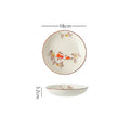 Axyaa Retro Ceramic Salad Plate Set for Dining and Serving