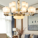 Axyaa Natural Jade Chinese Chandelier for Living Room, Hotel, and Restaurant