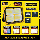 Axyaa Solar Flood Light: Rechargeable LED Spotlight Projector for Outdoor Construction
