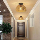 Axyaa Handwoven Paper Rope Pendant Chandelier - Ceiling Lighting Fixture