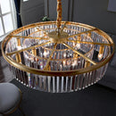 Axyaa Modern Crystal Chandelier Ceiling Lamp Contemporary Luxury Light for Home Dining