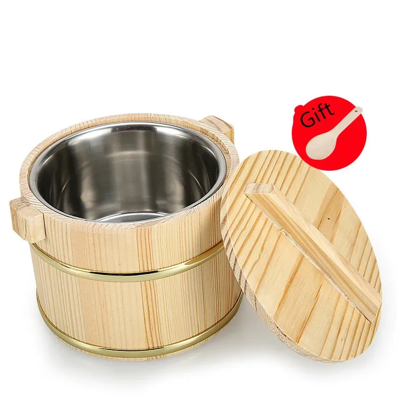 Axya Wooden Beer Barrels Decorative Props Hostels Decoration Rice Bucket Thermos Tableware