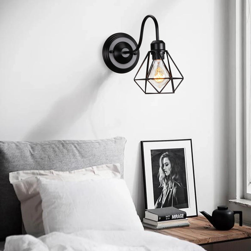 Axyaa Vintage Wood Wall Lamp Sconce Pendant Ceiling Light Fixture