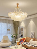 Axyaa French Crystal Hanging Light: Modern Luxury for Living, Dining, Bedroom