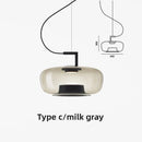 Axyaa Nordic Glass Art Pendant Light for Bedroom Hotel Cafe Club