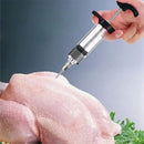 Axyaa Stainless Steel BBQ Seasoning Injector Cooking Syringe - Flavor Tool
