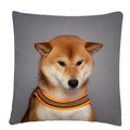 Axyaa Dog Art Print Polyester Cushion Cover for Home Sofa Car Decor
