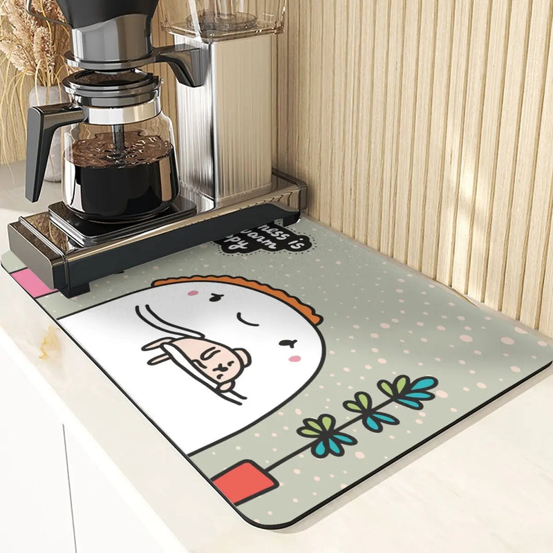 Starry Sky Absorbent Drying Mat - Axyaa Kitchen & Dining Table Mats