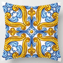 Colorful Geometric Flower Pillow Case by Axyaa: Simple Polyester Sofa Decorative Cover