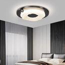 Axyaa Nordic Walnut LED Ceiling Light - Dimmable Minimalist Chandelier for Living Room