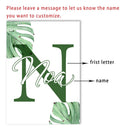 Axyaa Jungle Animal Custom Name Canvas Wall Art for Kids Room