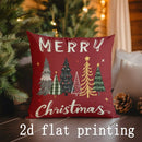 Axyaa Christmas Decor: Trees, Snowman & Truck Pillows Cushion Cover for Sofa, Bedroom, Car