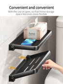 Axyaa Kitchen Spice & Condiment Rack: Wall Mounted, Foldable, Multifunctional Utensil Organizer