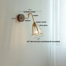Axyaa Tiffany Style Shell Glass LED Wall Light with Copper Arm