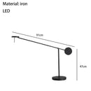 Axyaa Flexible Swing Arm Black Wall Lamp for Bedroom and Study Room