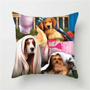 Axyaa Pet Dogs Cartoon Style Pillow Case Home Decor Cushion Sofa Square Pillowcase