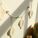 Axyaa Boho Leaf Tassel Wall Hanging Decor for Bedroom & Living Room