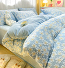 Axyaa Winter Engraved Milk Fleece Quilt Cover Double-Sided Coral Fleece Single