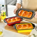 Axyaa Silicone Non Stick Cake Baking Mold - Round & Rectangular Shapes