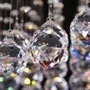 Axyaa Luxury Crystal Chandelier Flush Mount for Living Room LED Pendant Light