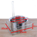 Axya Stainless Steel Mesh Basket Set for Frying and Straining