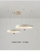 Axyaa Luxury Electroplated Circular Hall Light: Modern, Simple, Atmospheric Pendant